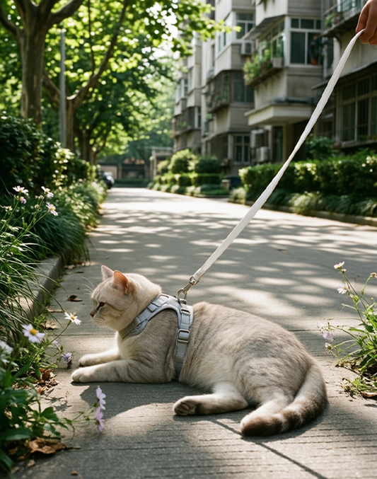 Lightweight Cat Harness & Leash Set – Breathable Vest for Outdoor Adventures